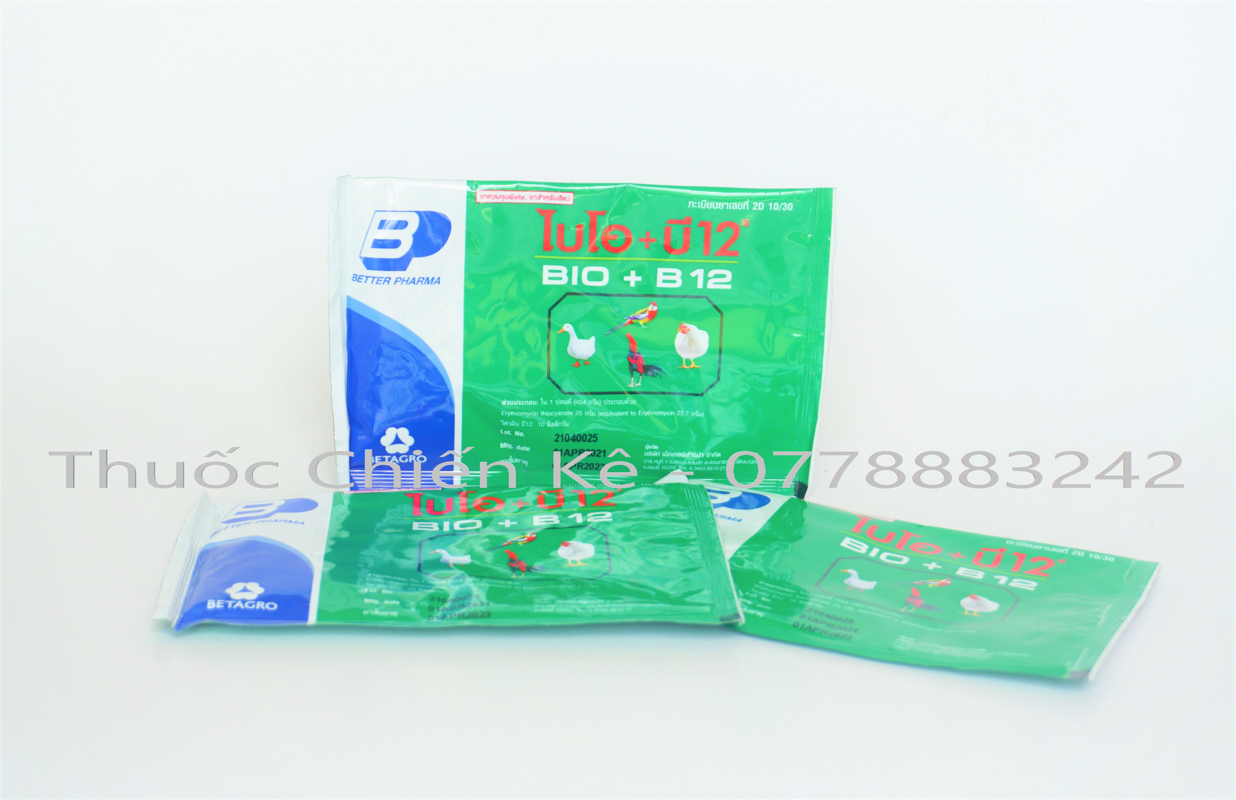 Bio+b12 thuốc úm gà con, phòng bệnh cho gà đá - thuốc chiến kê.