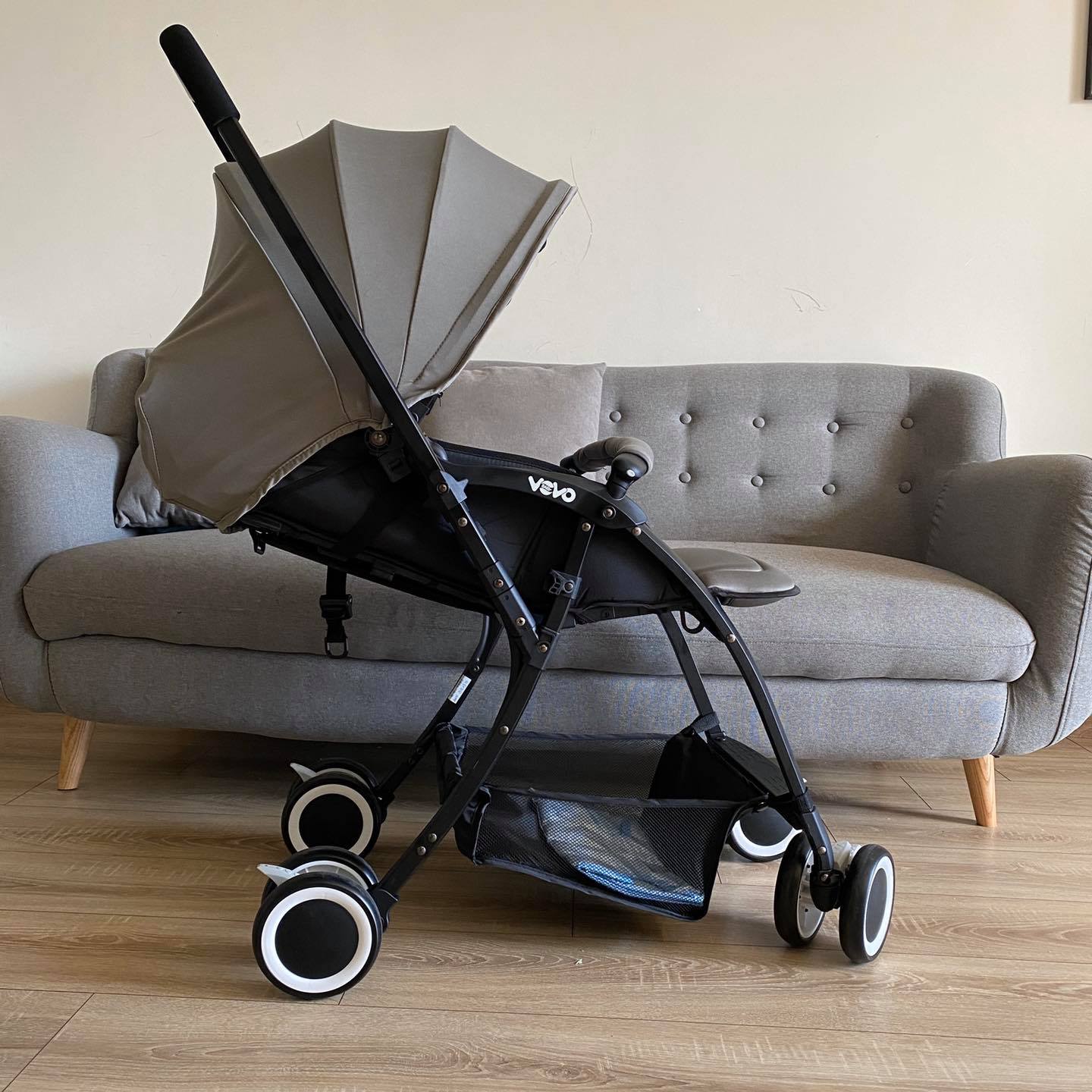 Xe đẩy gấp gọn Vovo 2 Chiều, bánh xe 360 Siêu gọn và thông minh