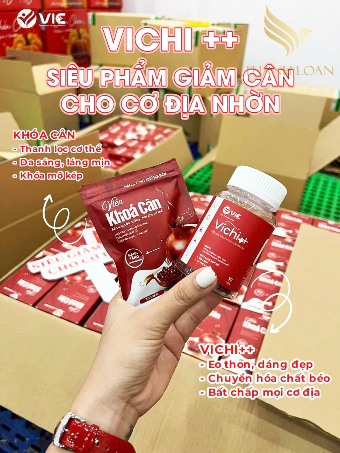 Giảm cân Vichi ++ Tặng 30 viên Khóa Cân cấp tốc nhanh giảm béo an toàn – Công Ty