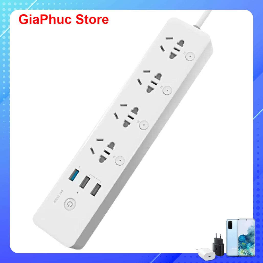 Ổ cắm thông minh xiaomi gosund cp5 kết nối app mihome 4 ổ 3 usb