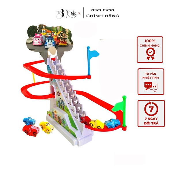 Bộ đồ chơi đường đua bb kids bộ đồ chơi leo cầu trượt
