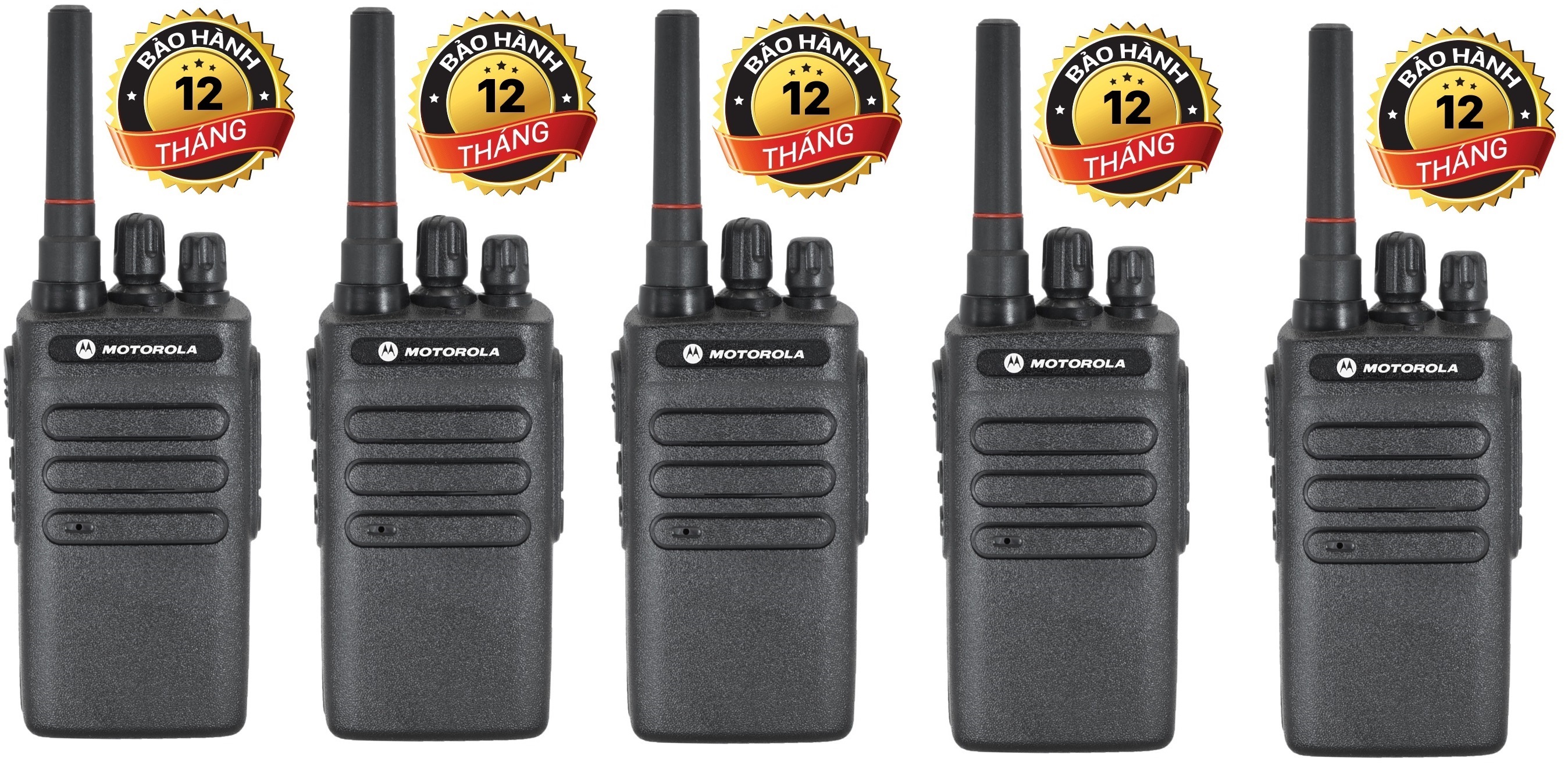 Bộ 5 Bộ đàm nhỏ gọn Motorola VX938(Anten ngắn, Pin dung lượng cao sử dụng trên 15 tiếng, Loa chống từ tính, Cự ly liên lạc xa)