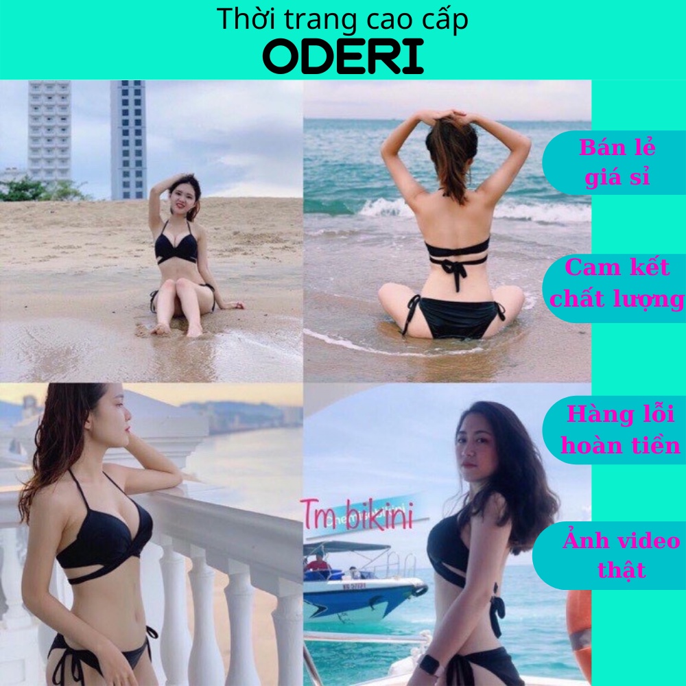 Bikini đồ bơi đi biển hai mảnh gọng chéo quần tam giác secxy ag00670 oderi