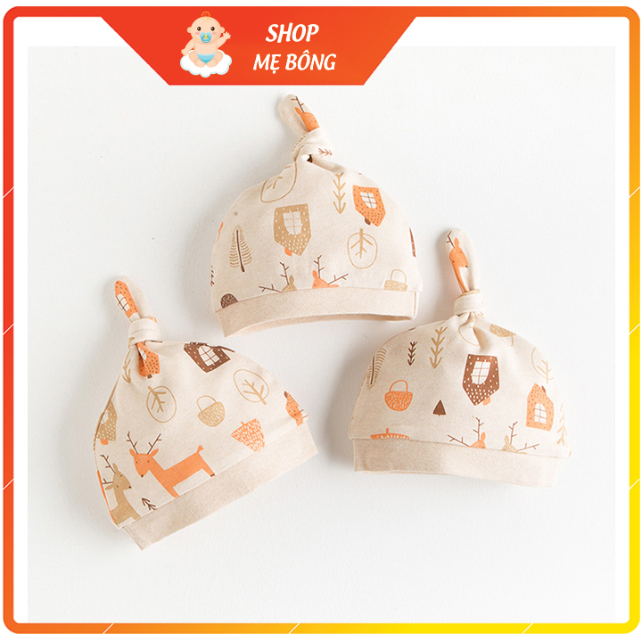 Mũ thóp cho bé sơ sinh – Mũ đội đầu che thóp, bảo vệ vùng thóp cho bé an toàn họa tiết dễ thương (mũ cho bé sơ sinh)