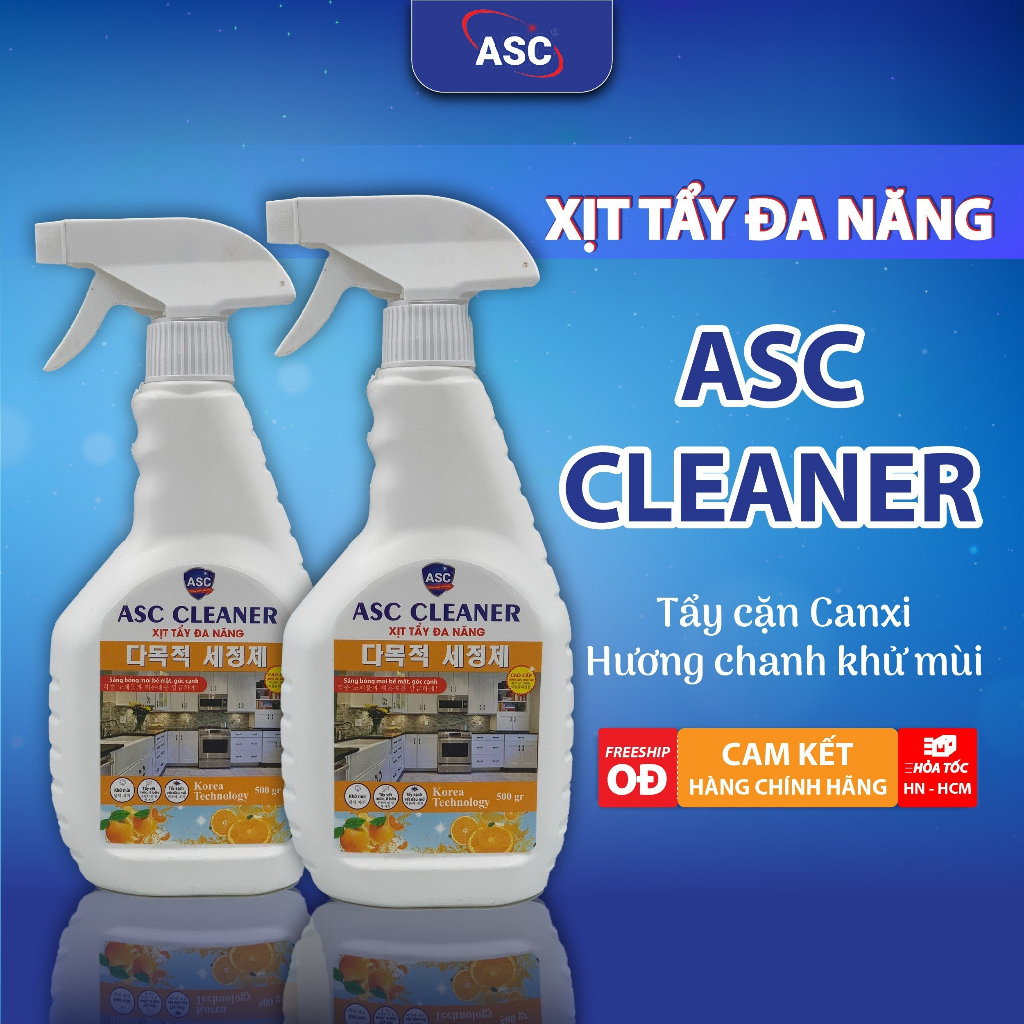 Chai tẩy rửa đa năng, tẩy cặn canxi nhà tắm, Khử mùi, Tẩy nấm mốc, Hương Cam dễ chịu