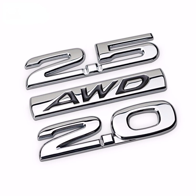 Logo Kim Loại AWD 2.0 2.5 Cho Xe Hơi Mazda CX4 CX5 CX9 Mazda 3 Mazda 6