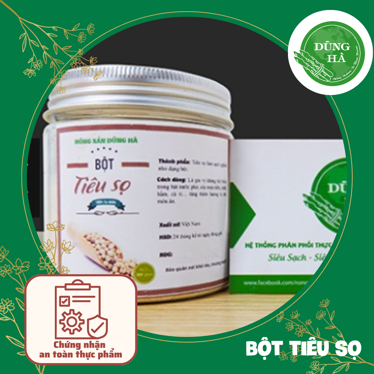 Bột tiêu sọ nguyên chất 100%