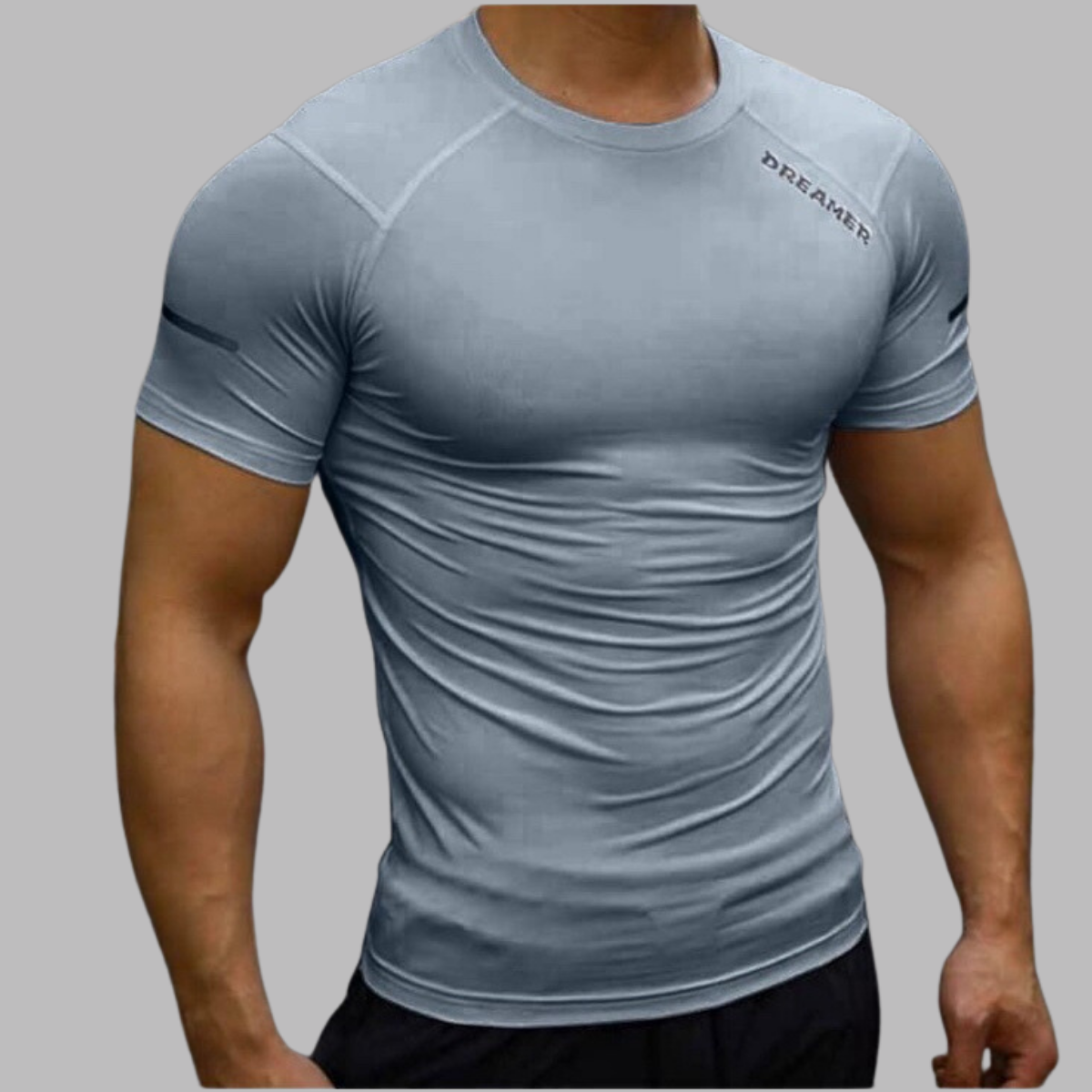 Áo Thun Thể Thao Nam Cổ Tròn Tập Gym Form Ôm Body Dreamer - 4