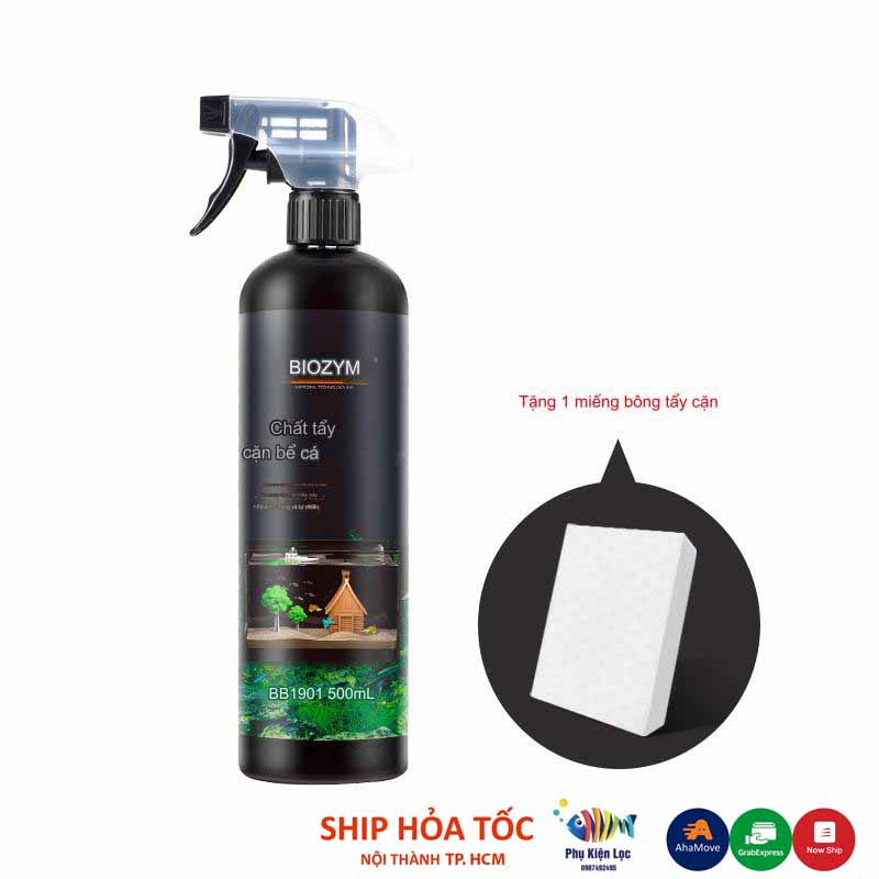 Tẩy cặn Canxi hồ cá Biozym Scale Cleaner an toàn cho cá