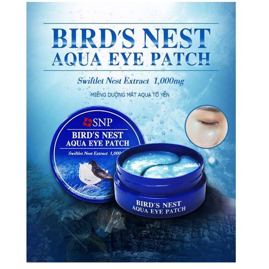 Mặt nạ dưỡng mắt chiết xuất tổ yến snp bird's nest aqua eye patch