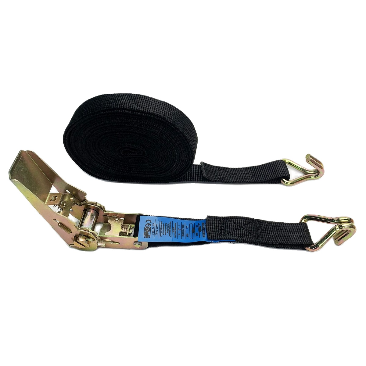 Dây cảo tăng đơ cố định các kiện hàng size 2.5cmx3m móc chữ J 1 tấn