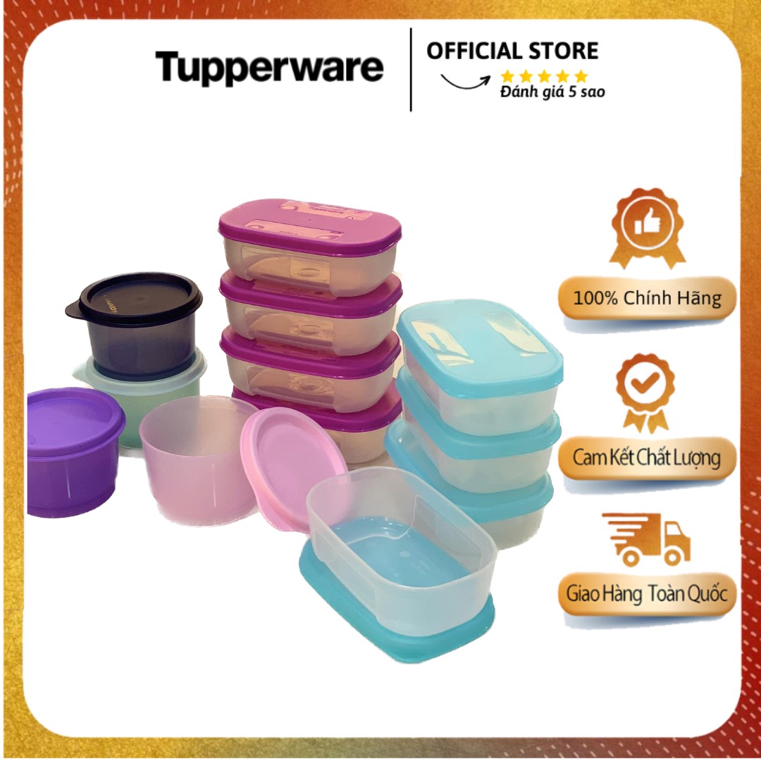 Hộp chia đồ ăn dặm tupperware mini 60ml/140ml/200ml/250ml/290ml/300ml - tupperware mall chợ lớn