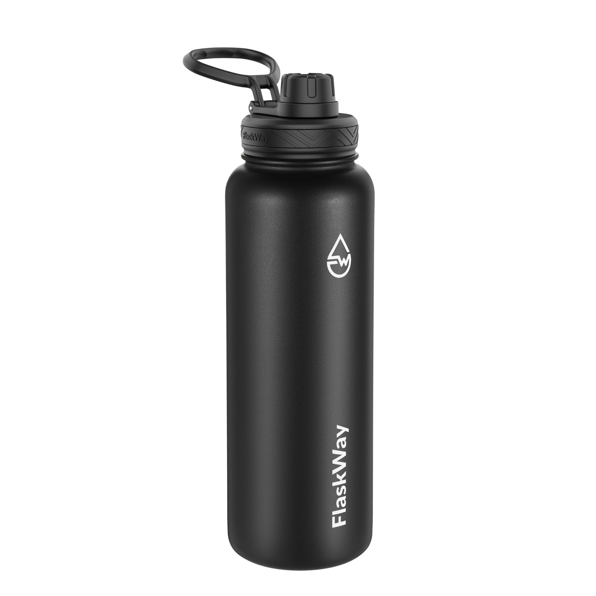 Bình nước giữ nhiệt FlaskWay 40oz màu đen Night Black