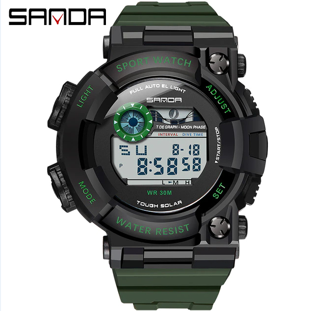 [HCM]Đồng hồ Nam SANDA ARES JAPAN  Siêu Chống Nước Pin dùng 5 năm - Đồng Hồ Đeo Tay ĐẹpSang trọngĐẳng cấp Bền Giá Sốc Đồng hồ nam kính sapphire Đồng hồ nam cao cấp Đồng hồ nam thể thao Đồng hồ Nam Kim Dạ Quang