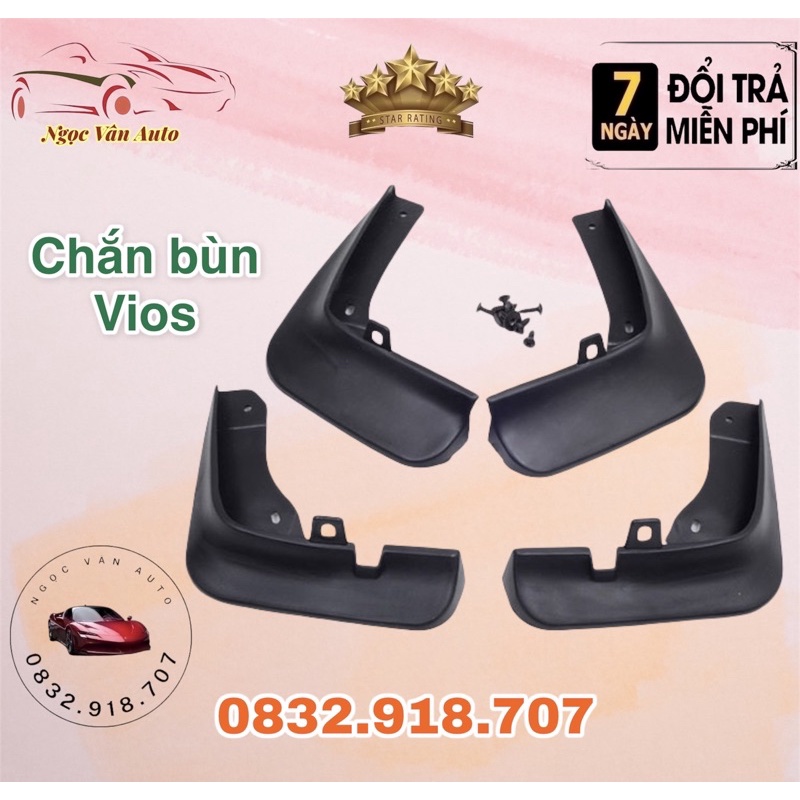 Chắn bùn vios 2014 - 2022 nhựa dẻo có kèm ốc vít