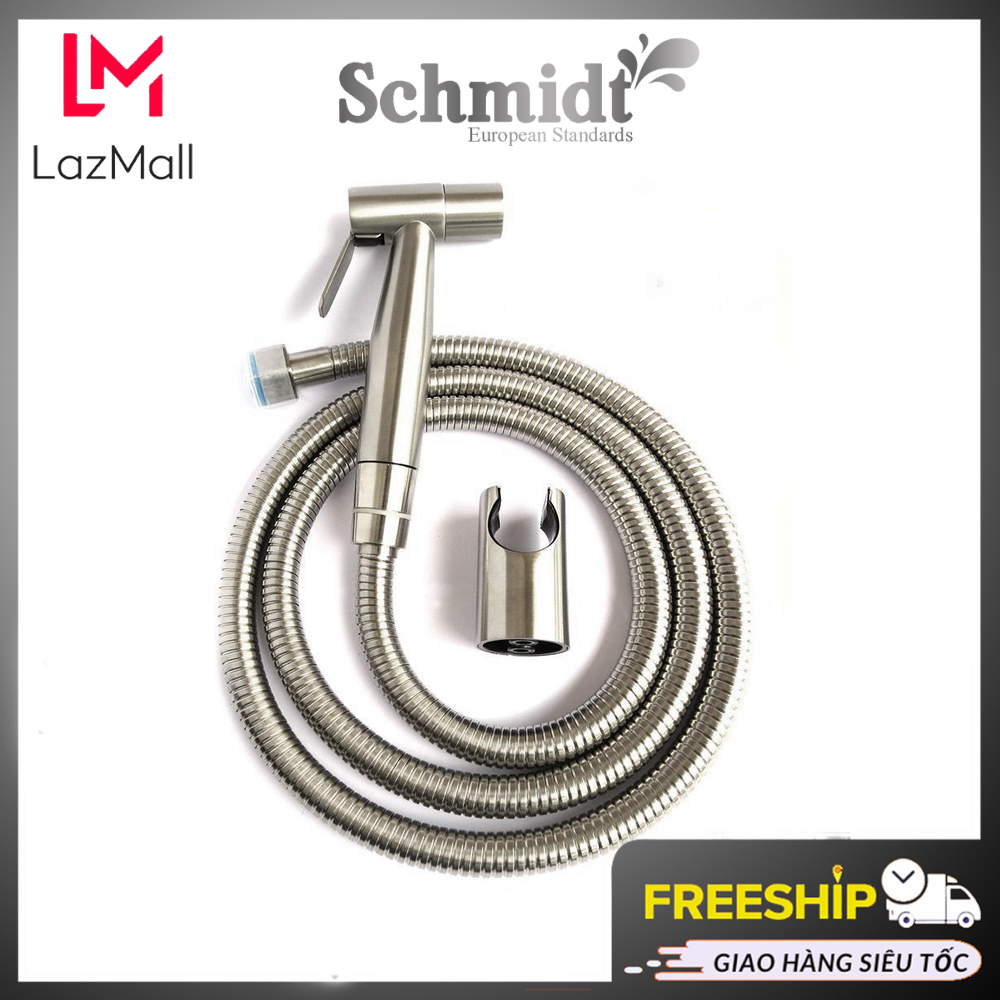 Vòi xịt vệ sinh Schmidt inox 304 áp lực mạnh – Bảo hành 12 tháng dễ dàng lắp đặt không cần gọi thợ, vòi xit vệ sinh cầm tay