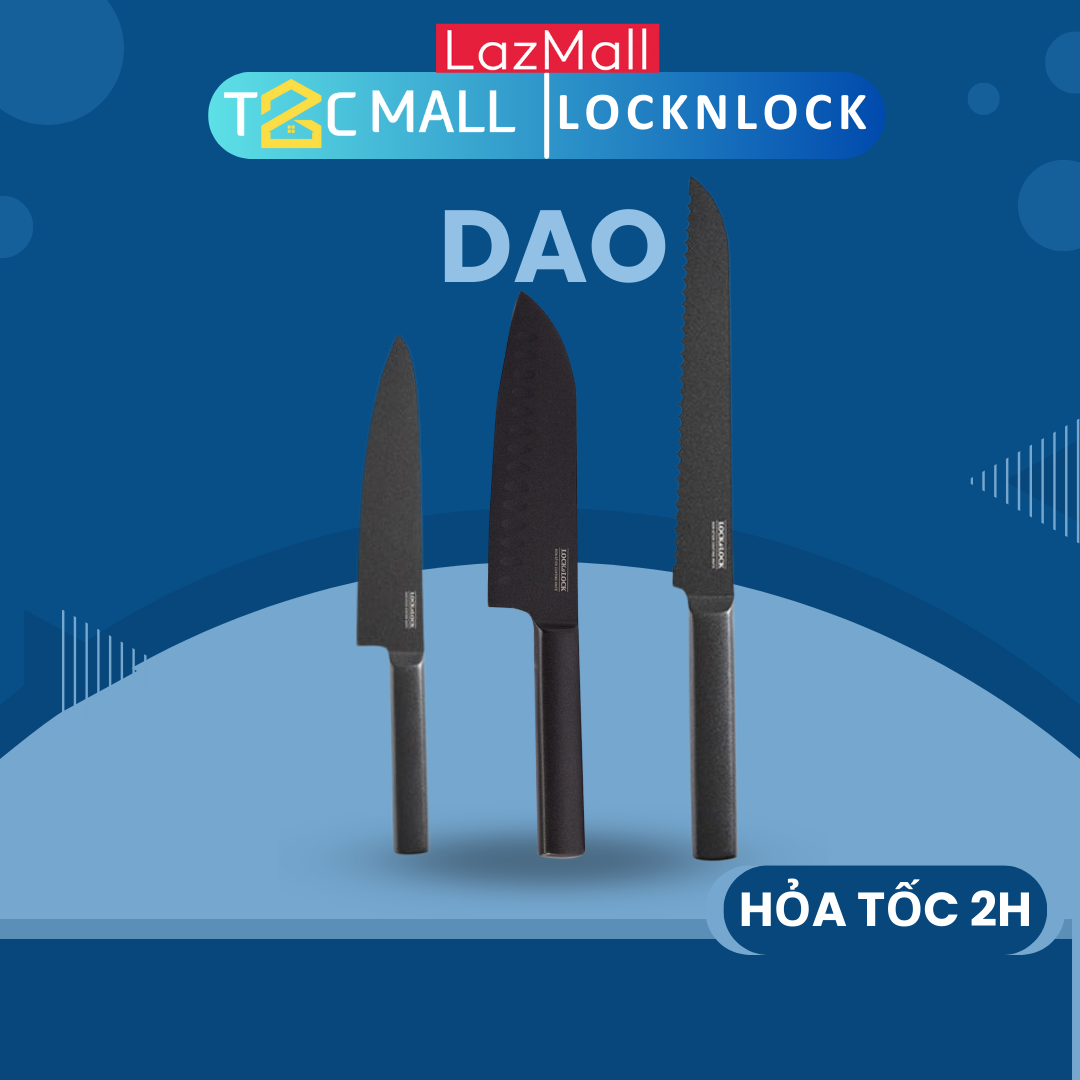 Dao Nhà Bếp Chống Dính LocknLock Chef'S Knife CKK312 CKK33 - T2Cmall