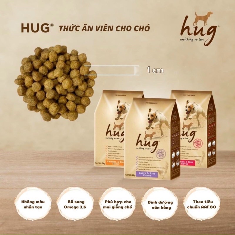 Thức ăn Hug cho chó mọi lứa tuổi