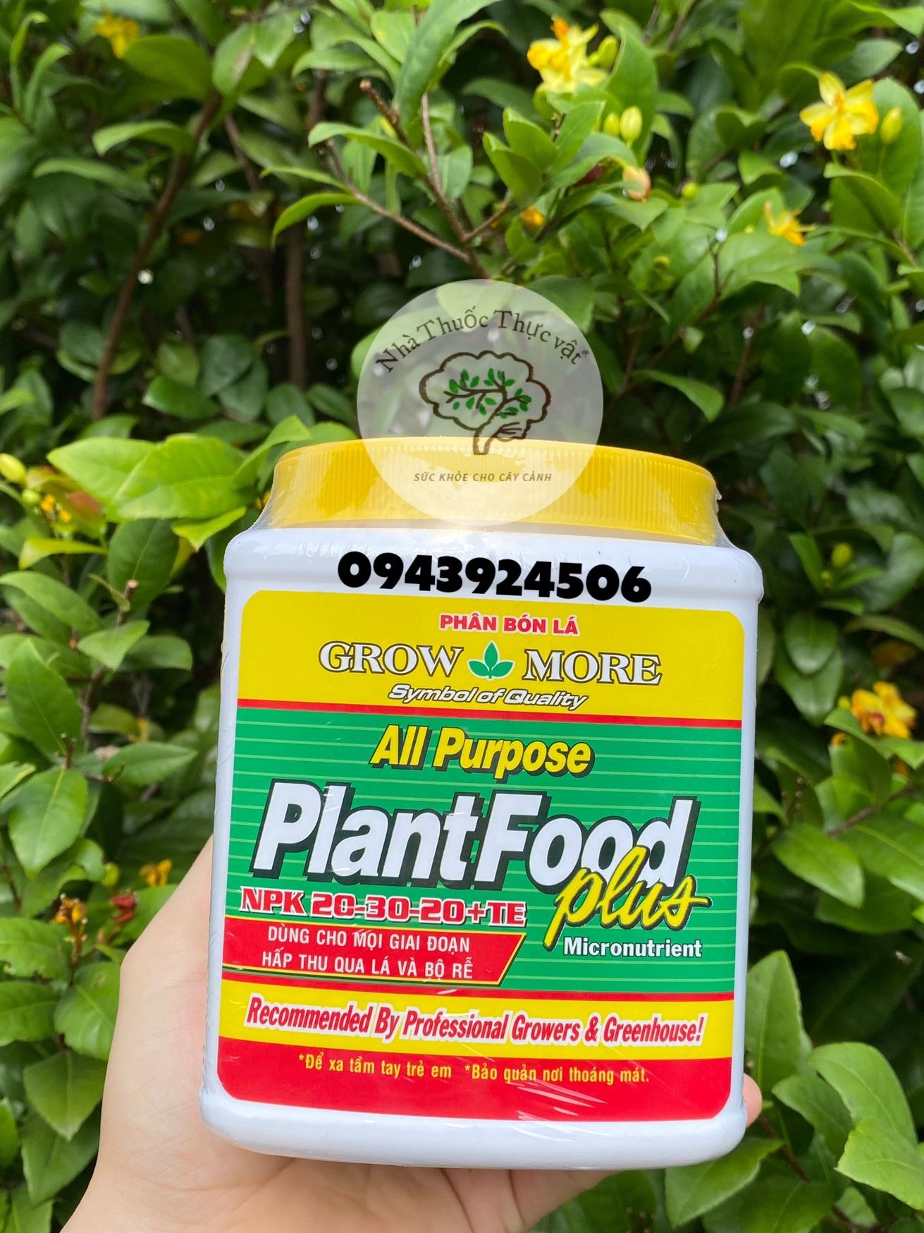 500gr phân bón lá npk grow more 20 30 20 te plantfood plus