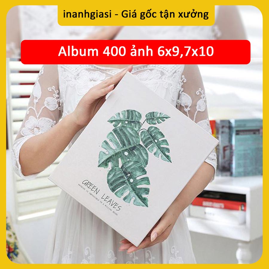 Album ảnh có hộp đựng 400 ảnh 7x10 (hoặc 6x9)