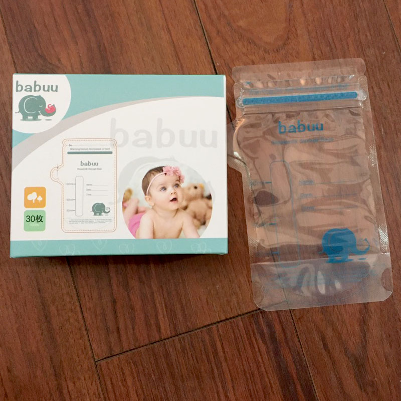 Túi trữ sữa babuu hộp 30 túi 100ml