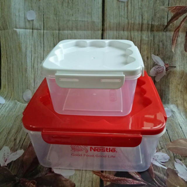 [HCM][BAO DÀY] Bộ 2 Hộp Nhựa Trio Nestle Đại Đồng Tiến đựng thực phẩm cao cấp an toàn cho sức khỏe