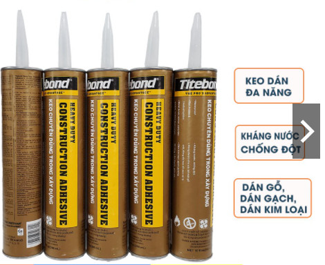 1 thùng 12 tuýp Keo Titebond đa năng dán sắt gỗ bê tông siêu dính