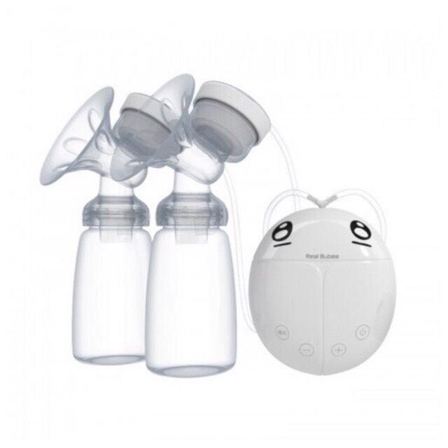Máy hút sữa điện đôi Real Bubee ( Có chế độ massa kích sữa, Hút êm ái như em bé bú)