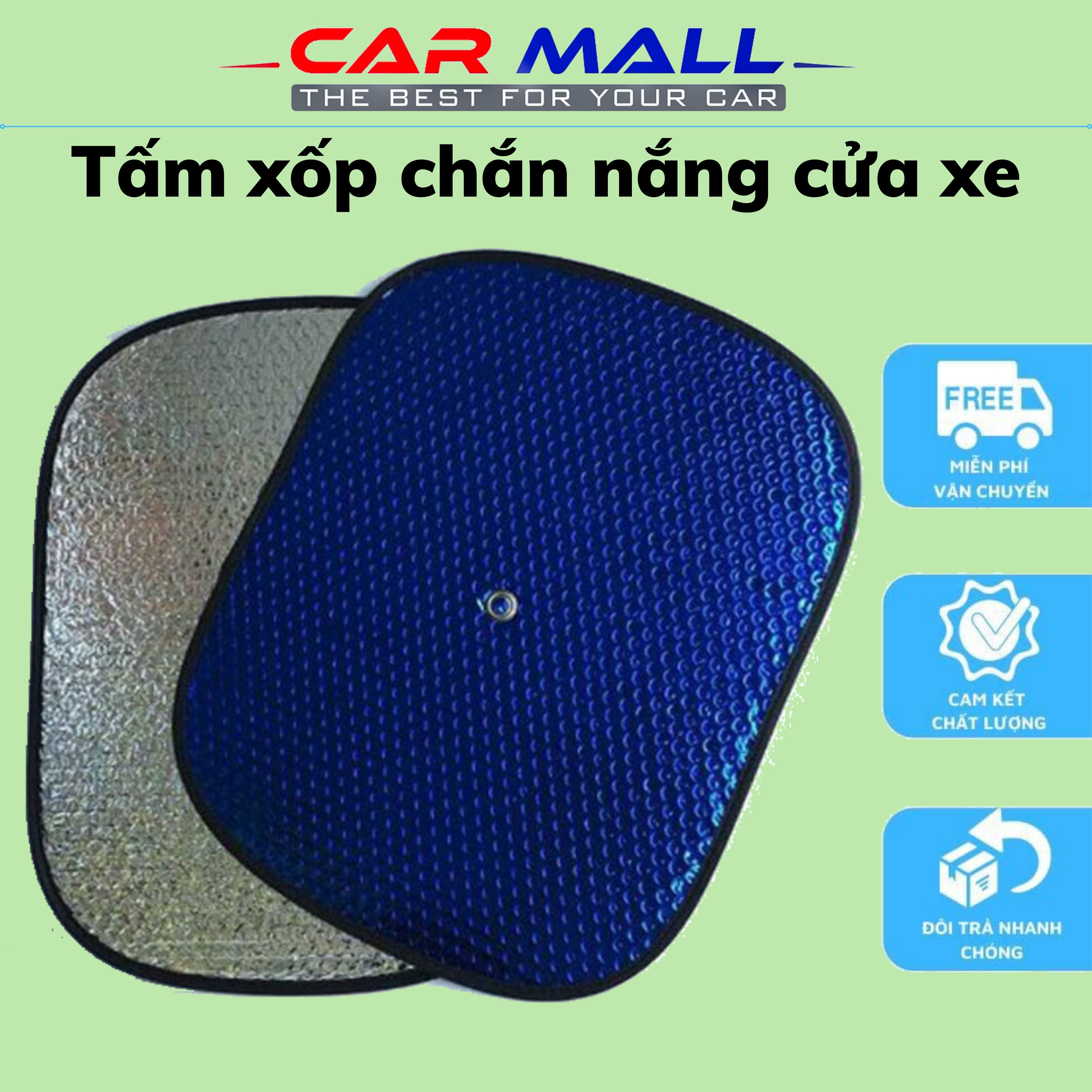 Tấm xốp chắn nắng cho cửa kính ô tô, bạt che kính ô tô
