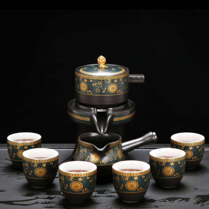Bộ ấm chén pha trà cối xay