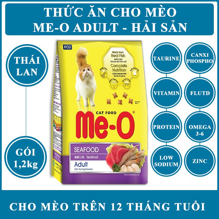 Thức ăn cho mèo meo 1,2 kg