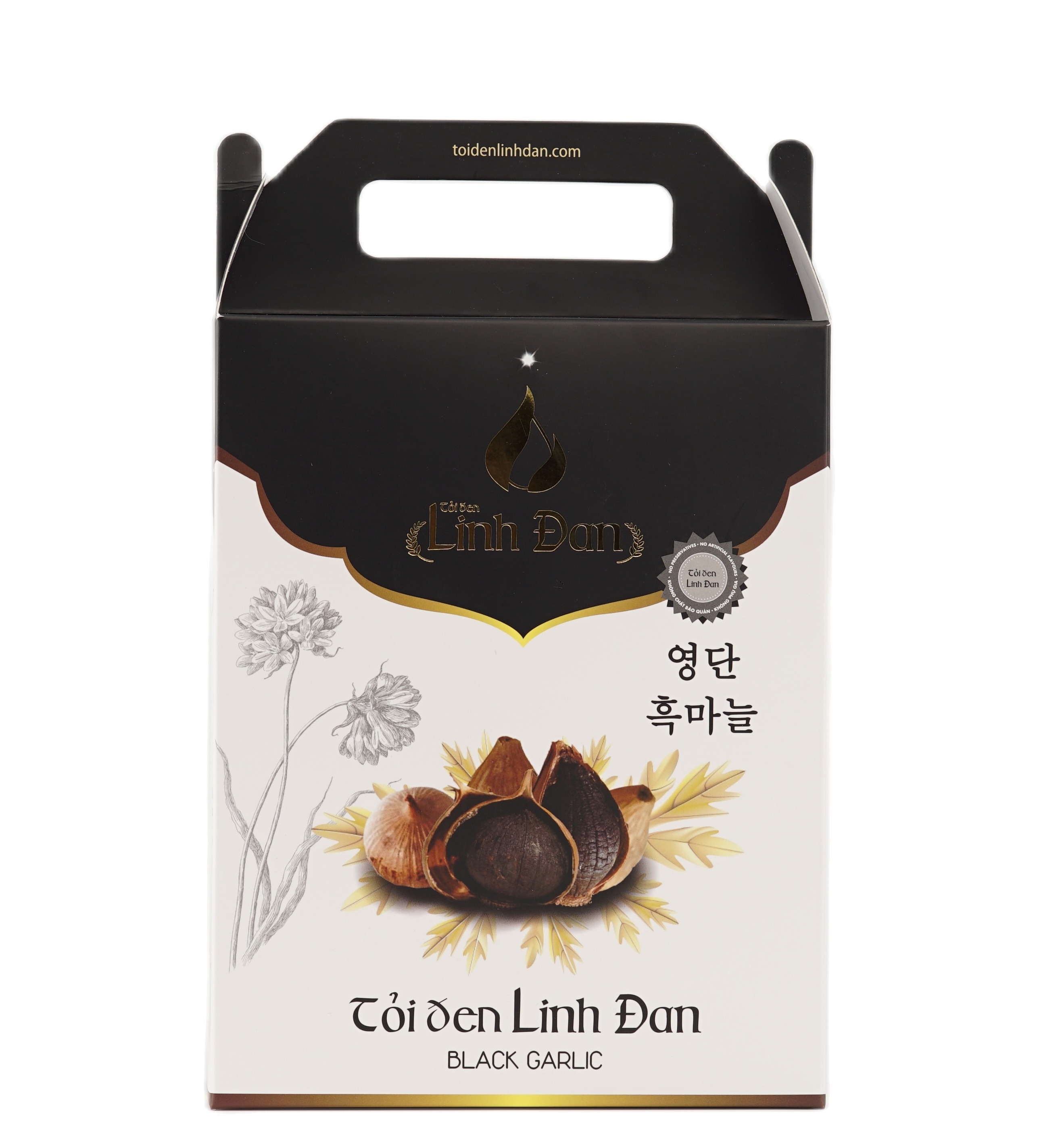 Tỏi đen cô đơn linh đan hộp 500g