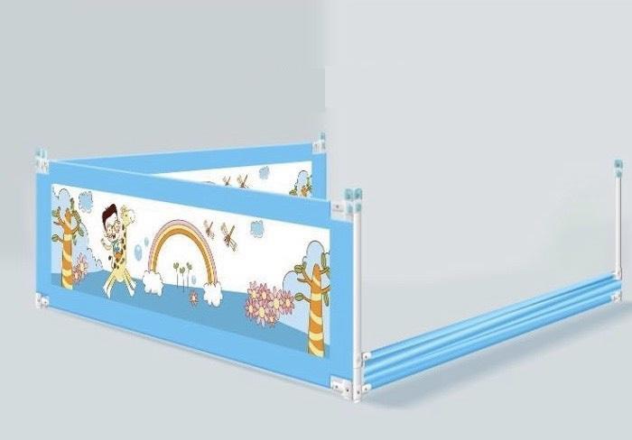 THANH CHẮN GIƯỜNG CAO CẤP 2M2 CÓ MIẾNG DÁN KHÔNG PHẢI KHOAN GIƯỜNG)