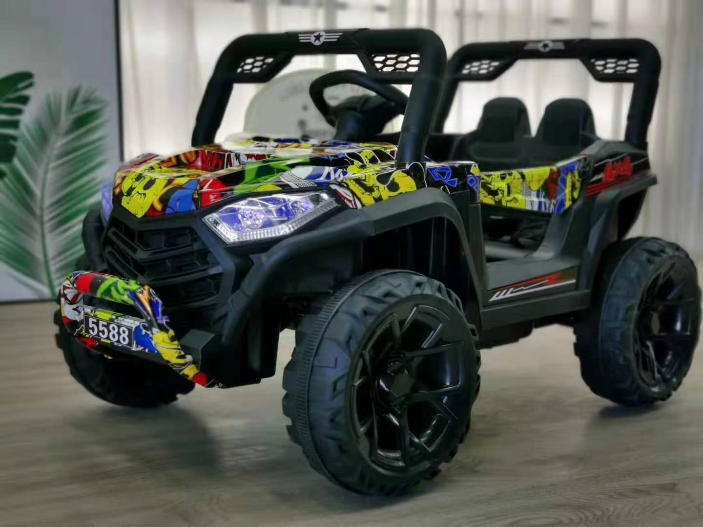 Xe ô tô điện trẻ em Jeep 4 bánh 2 chỗ ngồi