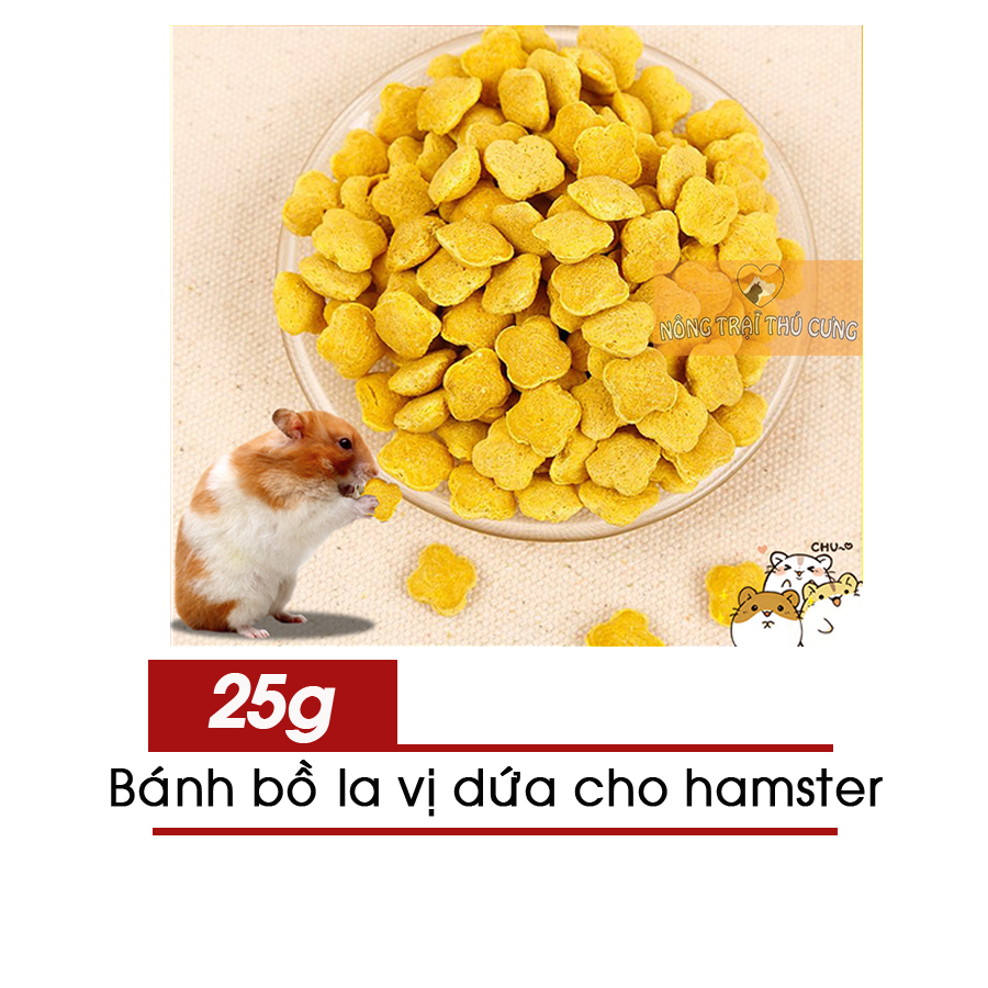 Bánh bồ la vị dứa cho hamster - 25g -