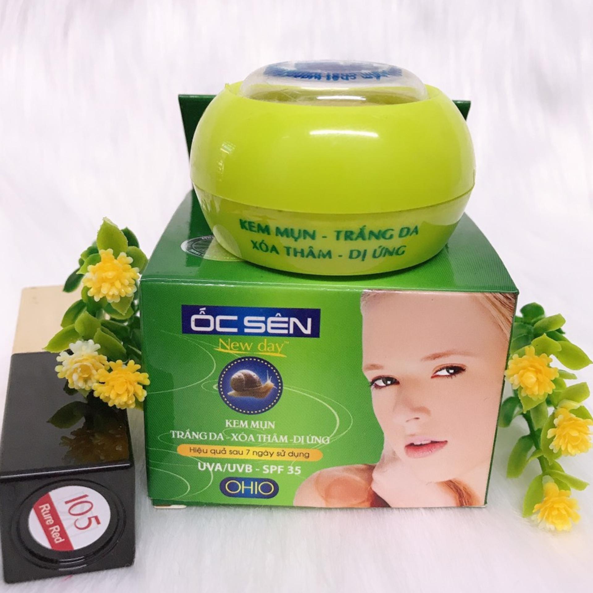 [HCM]KEM MỤN - TRẮNG DA - XÓA THÂM - DỊ ỨNG OHIO ỐC SÊN New Day ( 10g )