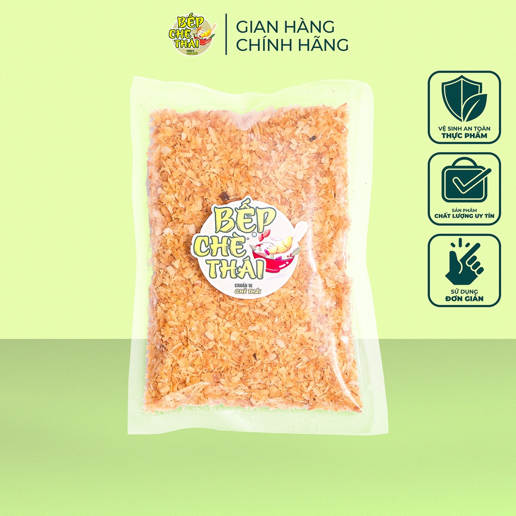 Vụn dừa nướng cơm dừa sấy khô - túi 100gr - bếp chè thái