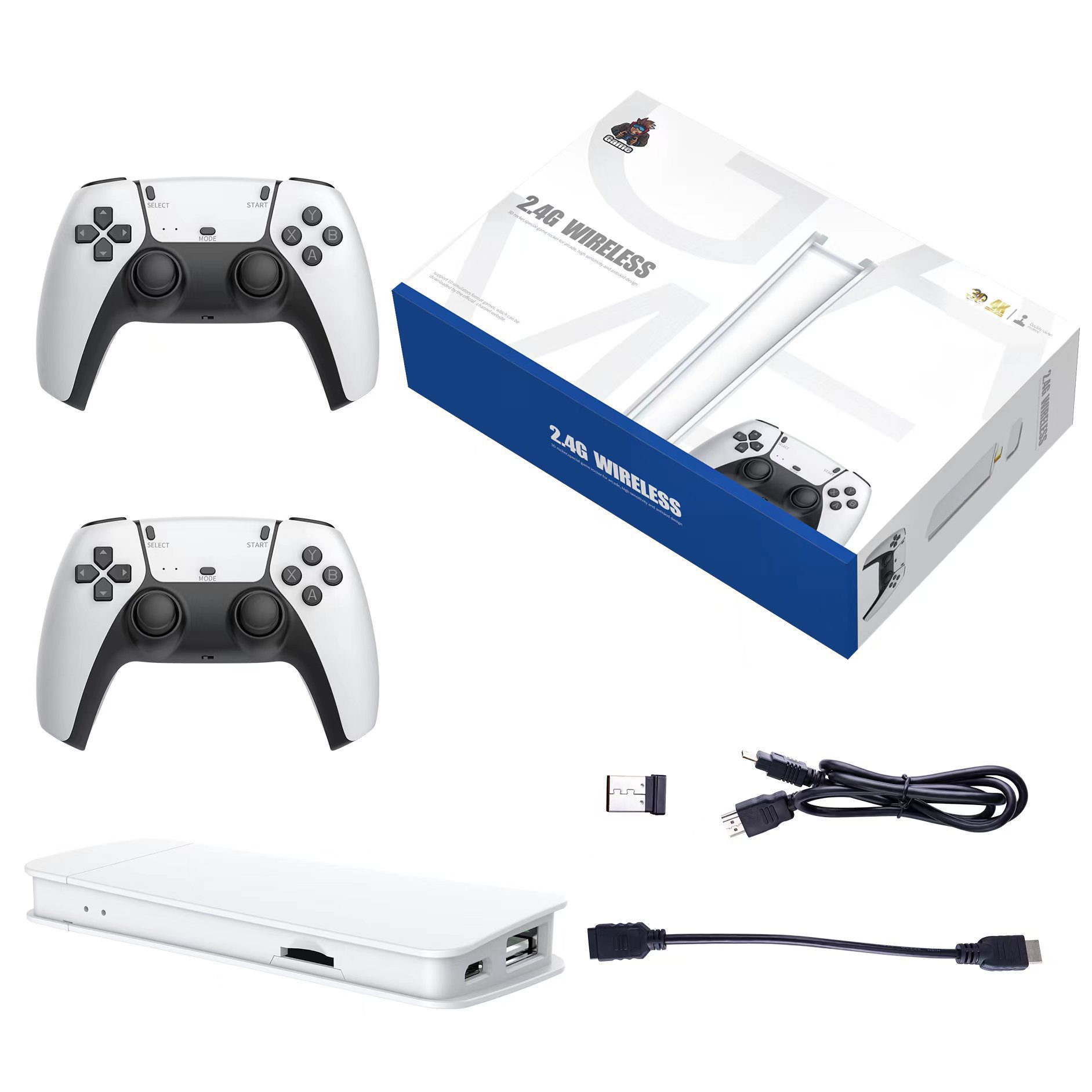 Máy Chơi Game Stick 4k V2  Pro Mới 2023 Tay Cầm Xịn PS5 cài sẵn 10.000 +50 game mới, máy điện tử cầm tay không dây 4 nút
