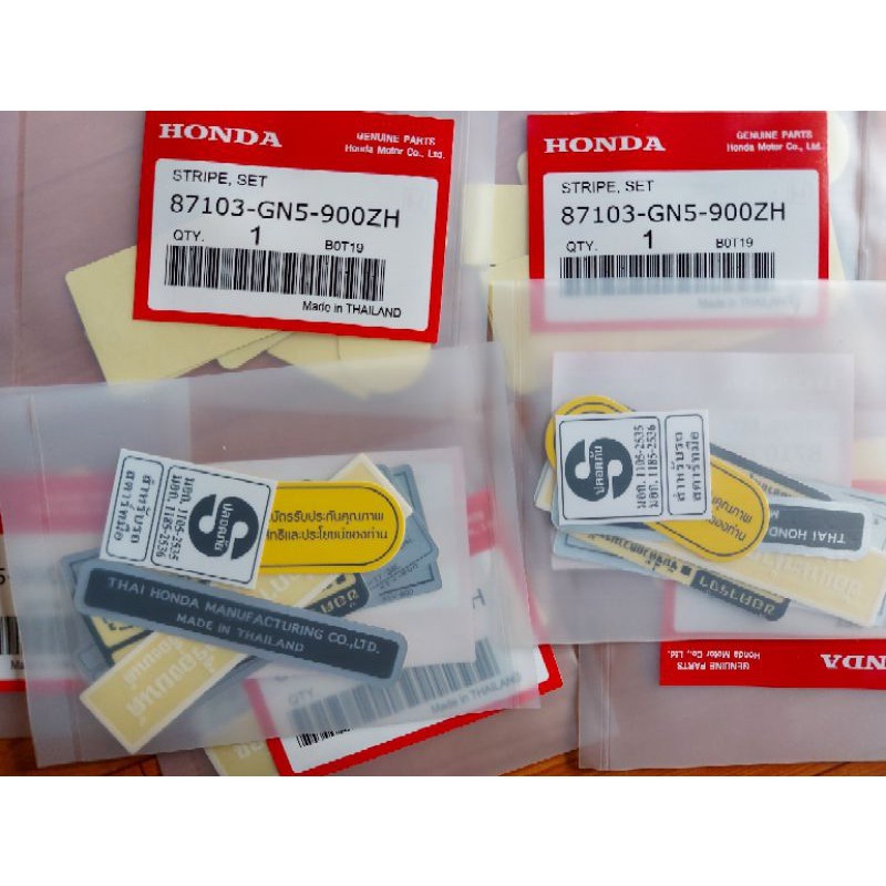 Tem Thông Số Dream Thái Chính Hãng Honda Thái