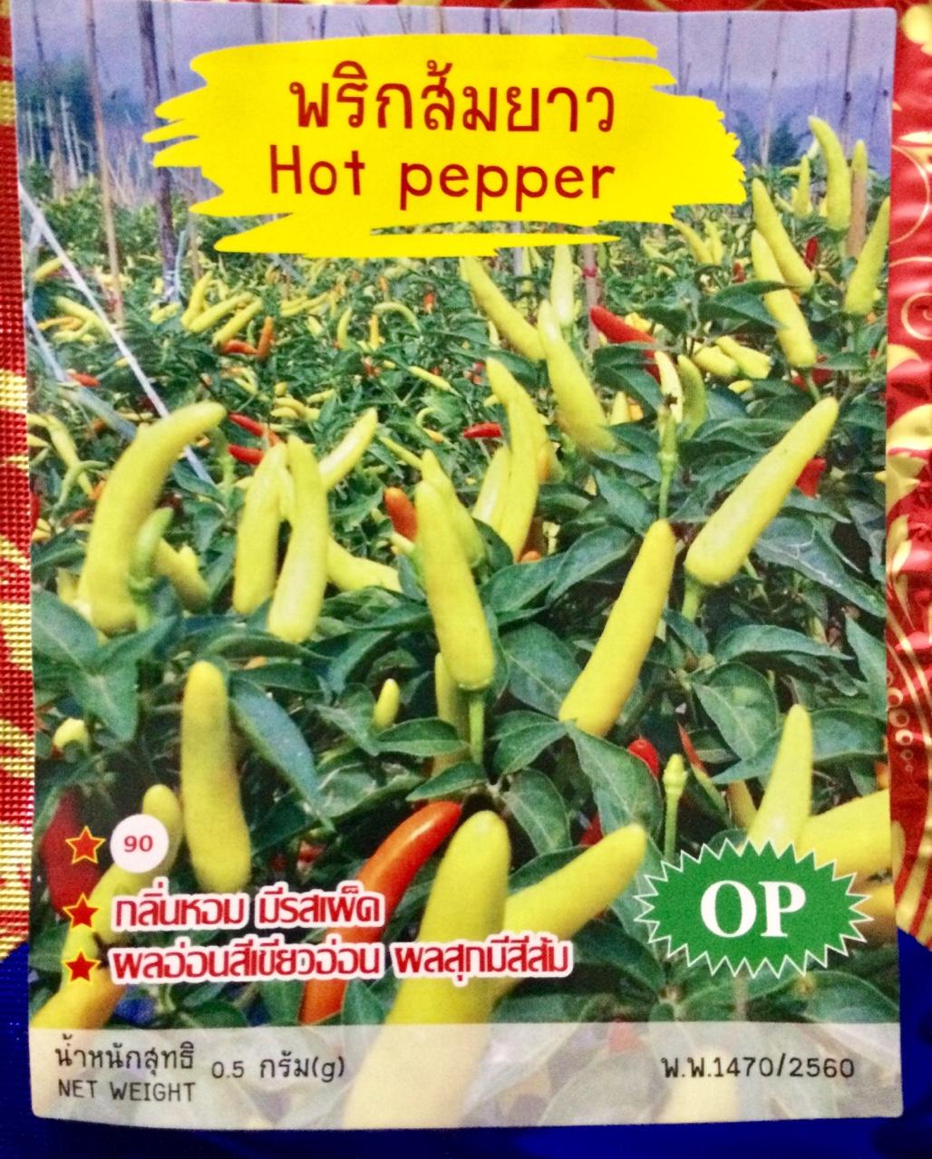 [HCM]Hạt giống ớt Thái Lan Hot pepper _gói 0.5gram