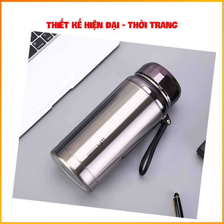 Bình nước giữ nhiệt nắp vân kim cương - Bình đựng nước và giữ nhiệt đến 15 giờ, lõi bình inox SUS 304 chống gỉ, dung tích 600ml - 780ml - 1000ml - 1200ml - Bảo hành 1-3-6 tháng - Kaizo Mart