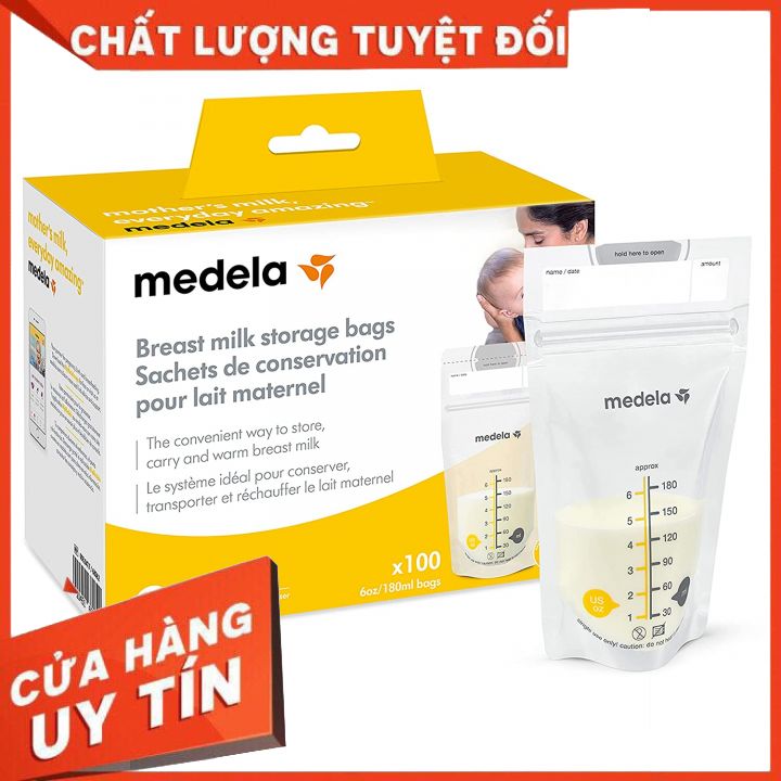 [HCM]Túi Trữ Sữa Medela Dung Tích 180ml