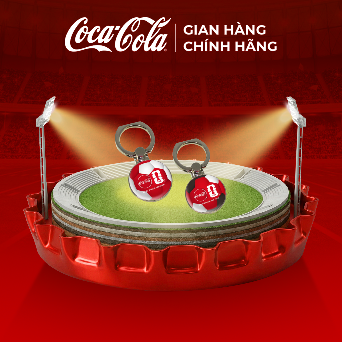 [GRO GIFT] Phone Ring phiên bản FFWC Coca-Cola