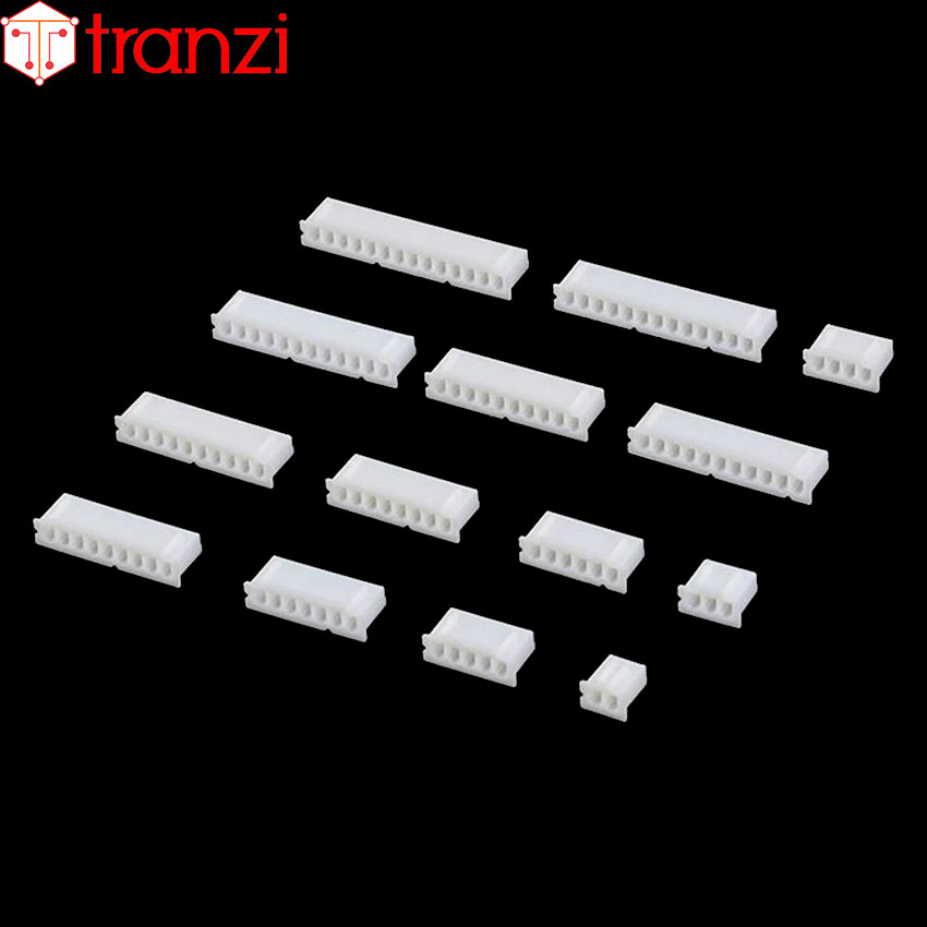 Vỏ header 2.54mm xh2.54 2p 3p 4p 5p 6p 7p 8p 9p 10p 11p 12p 8mm trắng