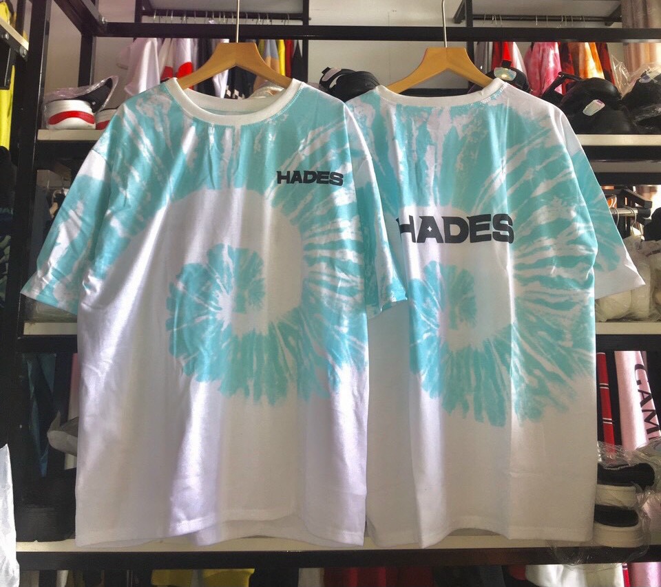 🎈áo thun loan màu hades xanh