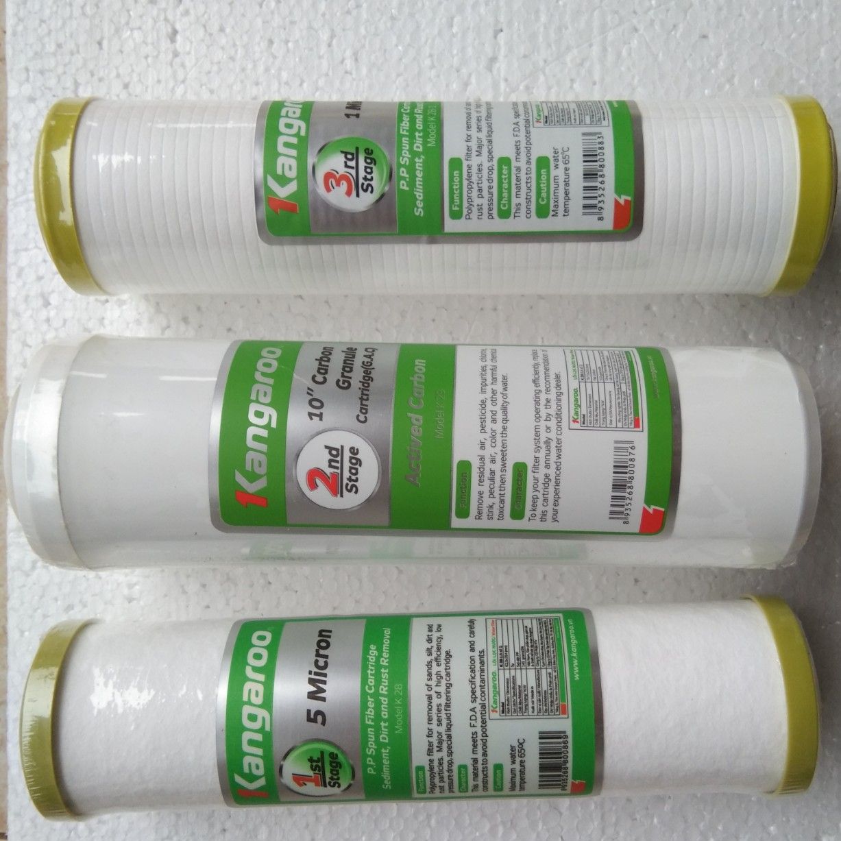 Bộ lõi lọc nước 123 Kangaroo Lõi lọc nước máy lọc Ro