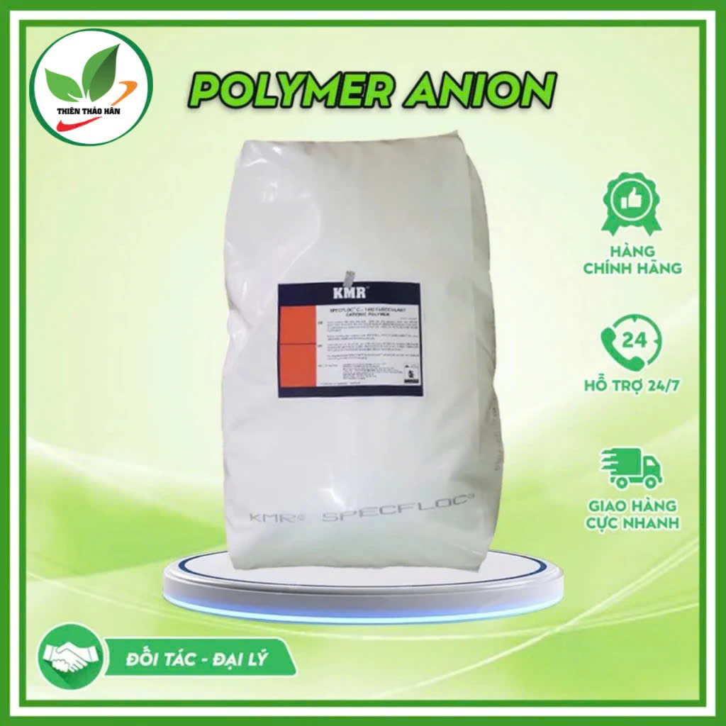 Polymer Anion 25Kg – PAM Xử Lý Nước, Keo Tụ Tạo Bông, Lắng Nhanh