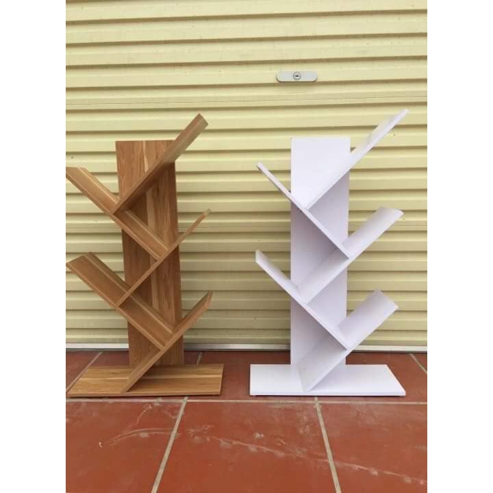 Kệ sách gỗ 3 tầng hình xương cá