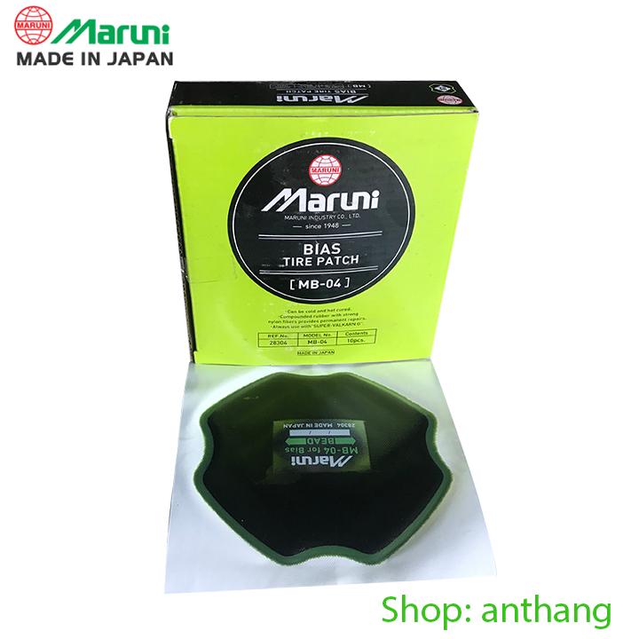 Hộp 10 miếng vá lốp có bố mb-04 maruni - nhật