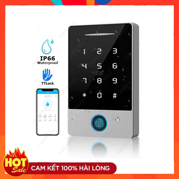 Đầu đọc vân tay kiểm soát ra vào quản lý qua app TTlock